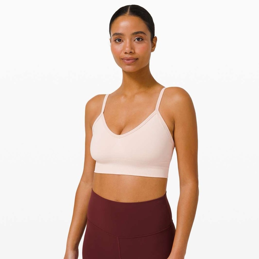 Lululemon Ebb To Street Bra Silk Rose Size 6